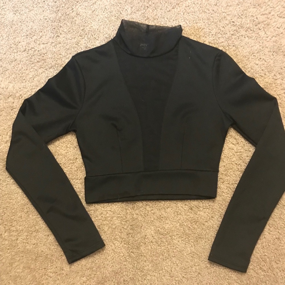 Nasty girl mesh crop top